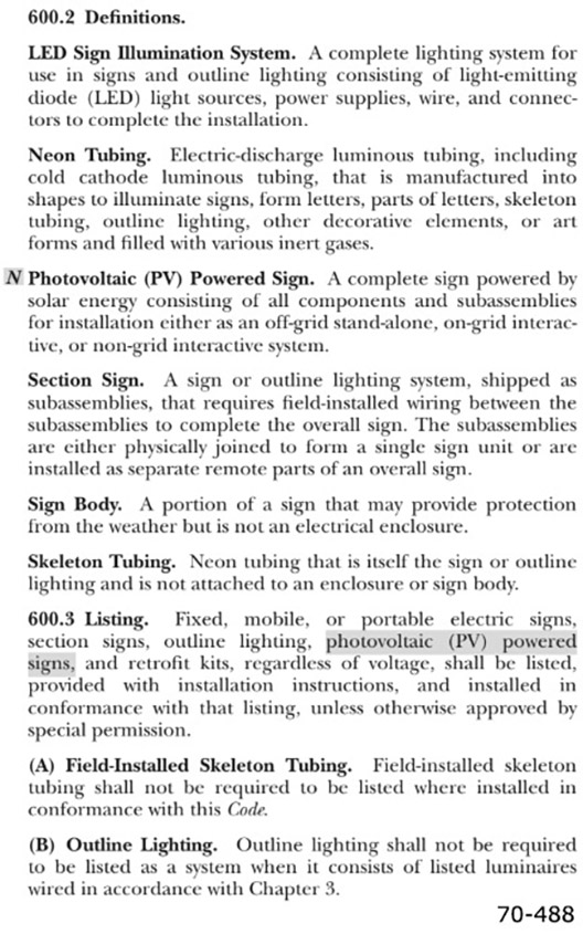 2017 NEC Article 600.2 Thompson Learning Home of Electrical